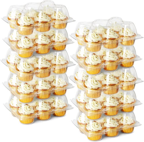 Count clear plastic cupcake - 6-count,